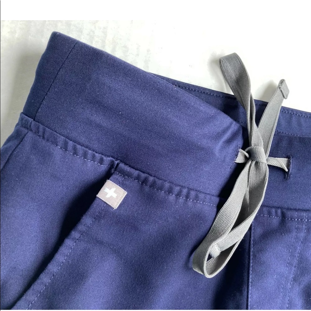 FIGS XXS Zamora High Waisted Jogger Scrub Pants Navy